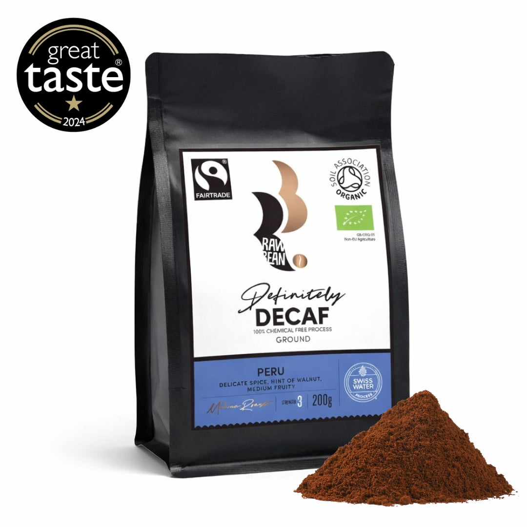 Definitely Decaf Peruvian Fairtrade Organic Ground Coffee - 200g