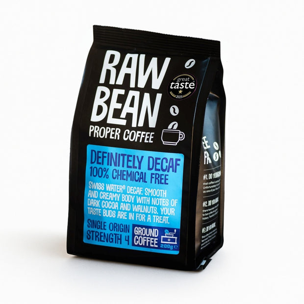 Definitely Decaffeinated Single Origin Ground Coffee 200g