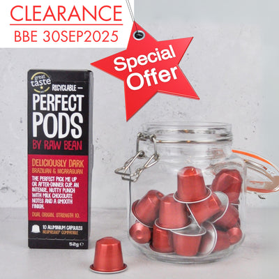 Deliciously Dark Perfect Pods (Strength 10) - 100% Aluminium, Nespresso® compatible Pods - Box of 10 Capsules