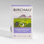Birchall Virunga Earl Grey tea packaging on a white background