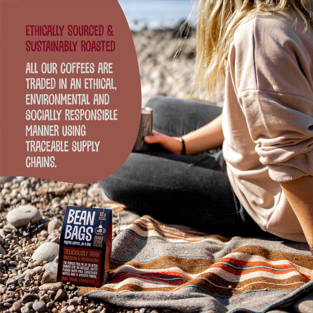 Deliciously Dark - Coffee Bean Bags x 10