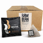 Relax Revive Go Individually Wrapped Coffee Bean Bags: Case of 50 envelopes